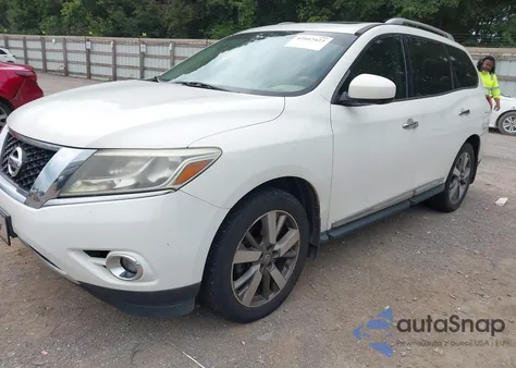 2013 Nissan Pathfinder Platinum z USA, uszkodzony, nr VIN 5N1AR2MN2DC601065